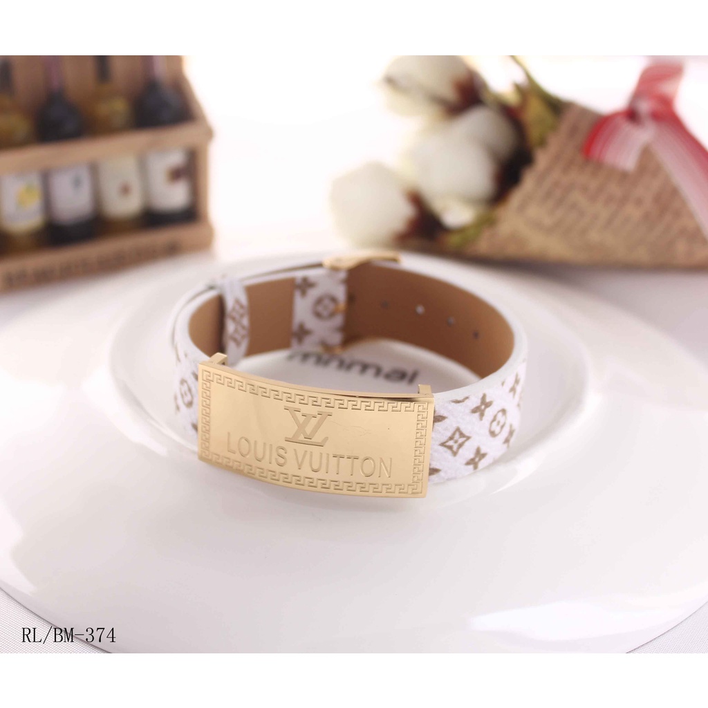 Gelang Titanium Kulit Perhiasan Fashion 4178/0001/374