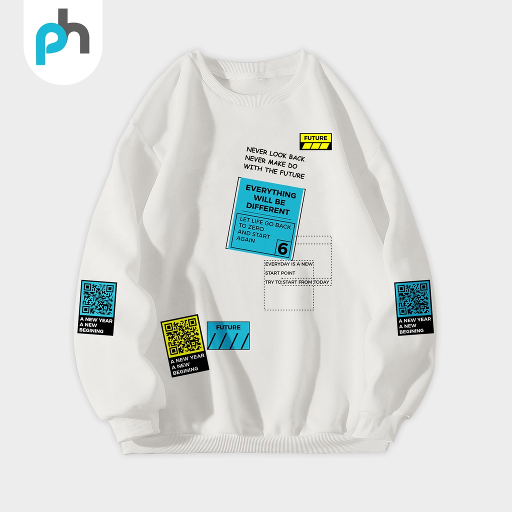 PABRIKHOODIE - BASIC SWEATER NEVER LOOK BACK M-XXL (SABLON) {PRIA &amp; WANITA}
