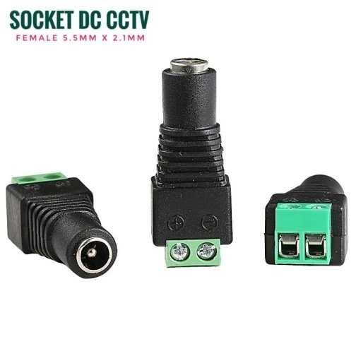 Cover DC Baut 2.1x5.5mm CCTV BA-144E Aka Jack DC Baut Female Socket Soket DC Sambungan jek Adaptor