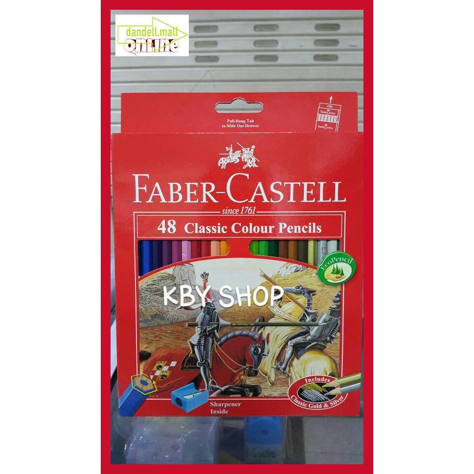 

U8Tyrt67- Pensil Warna Faber Castell 48 Warna Long E3Yrf797-