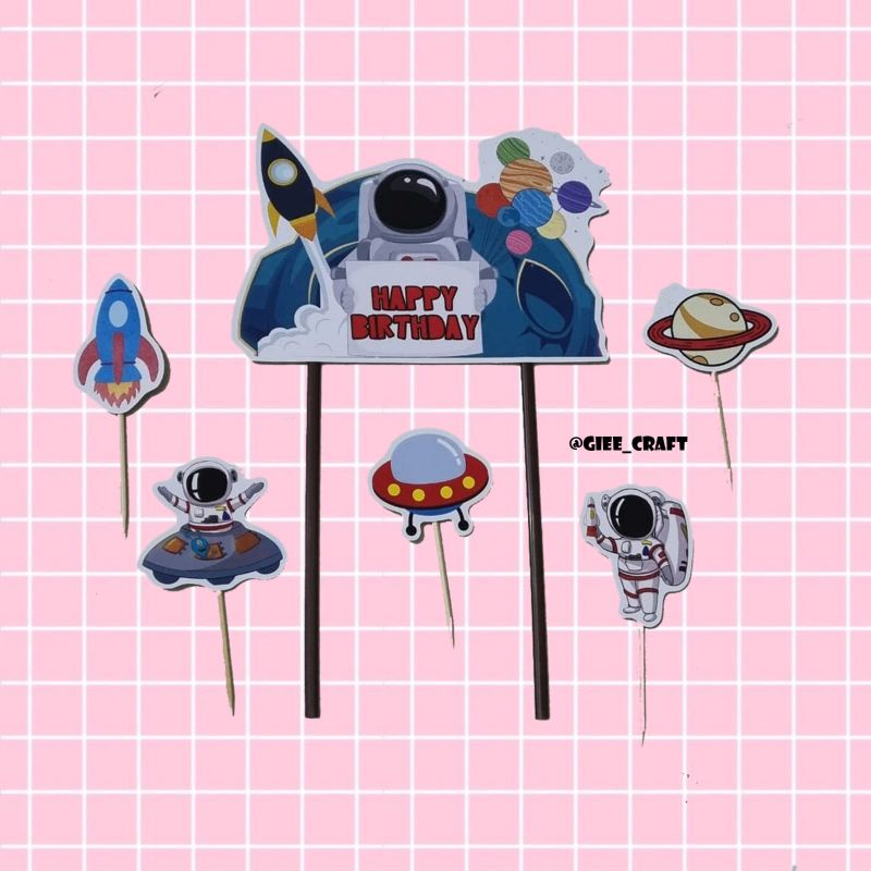 Cake Topper ASTRONOT / Topper Kue ASTRONOT / Hiasan Kue ASTRONOT / ASTRONOT