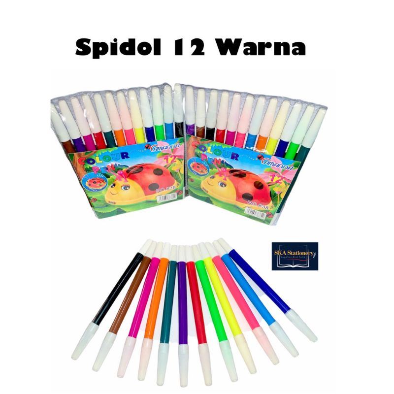 

spidol warna 1 sett/colour pen/ alat tulis anak/alat melukis anak/pensil warna/perlengkapan menggambar