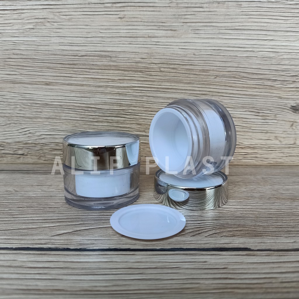 POT CREAM ACRYLIC 10 GRAM BENING LIST SILVER / POT ST