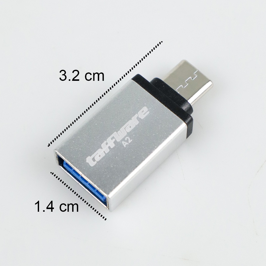 Taffware USB Type C to USB 3.1 OTG - A2 - Silver