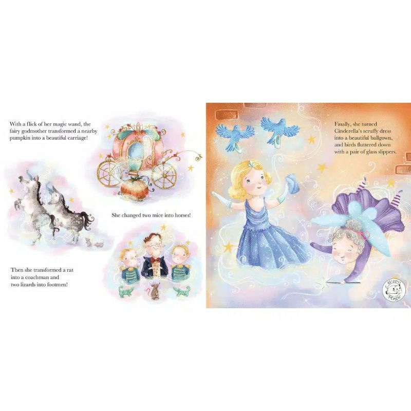 Buku Cerita Anak Cinderella 3D 3 Dimensi Augmented Reality Little Hippo Bahasa Inggris
