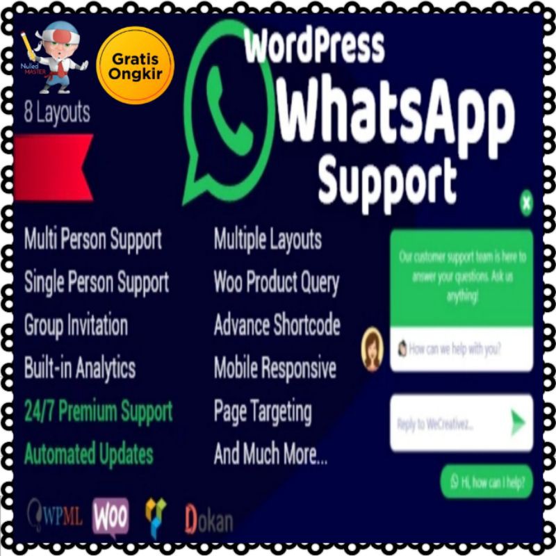 WORDPRESS WHATSAPP SUPPORT WORDPRESS PLUGINS AND THEMES