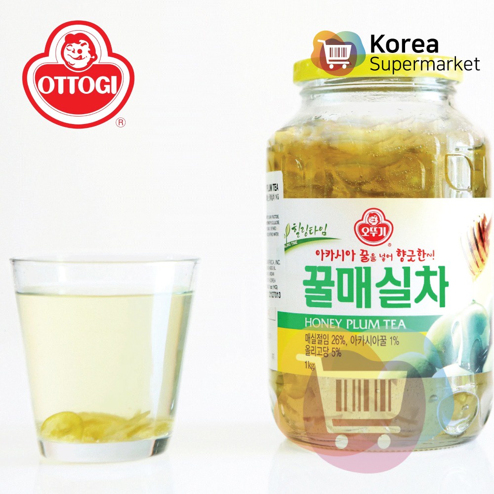 OTTOGI HONEY PLUM TEA 1kg - MINUMAN DENGAN RASA BUAH PLUM + MADU