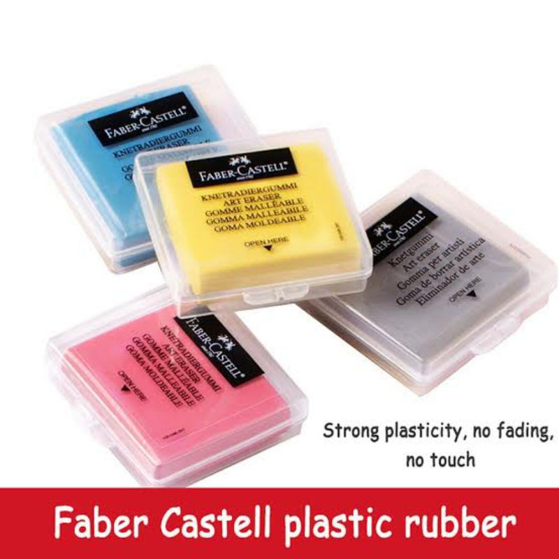 

FABER CASTELL KNETGUMMI KNEADABLE ART ERASER PENGHAPUS ULI