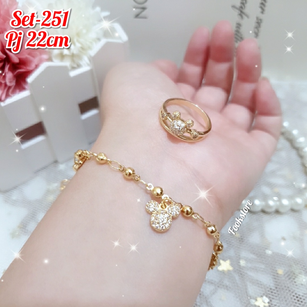 PROMO SET GELANG WANITA XUPING GRATIS CINCIN