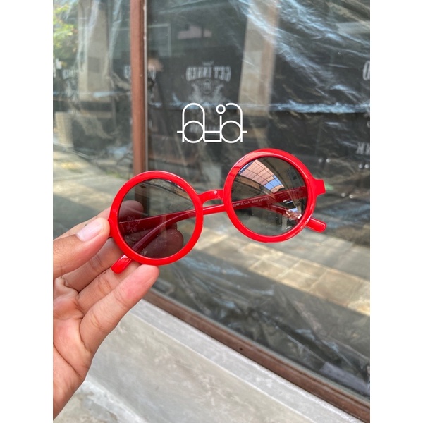 Kacamata Anak New Trend - Kacamata Anak Terbaru Unisex - Fashion Anak Terbaru Kacamata Bulat-Merah