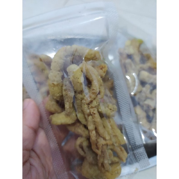 

Usus Ayam Krispi Crispy 35gr / Usus Ayam Crispy Kecil / Usus Ayam Crispy Lezat