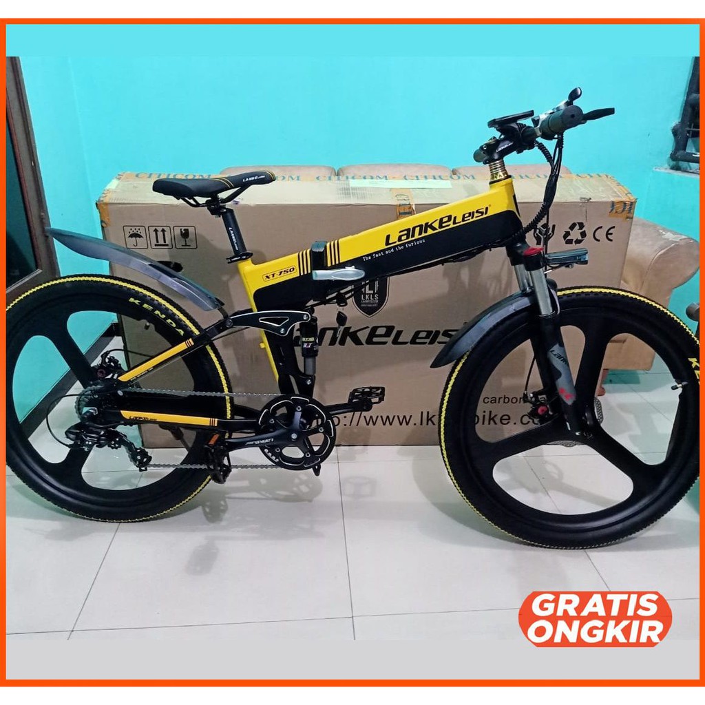 Sepeda Elektrik Lipat Smart 48V 10AH - Lankeleisi XT750 Elite