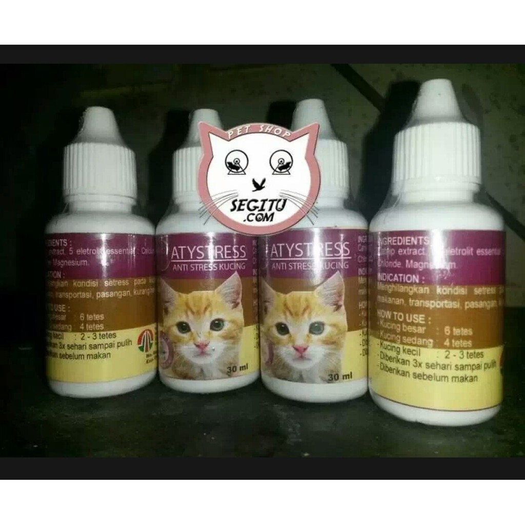 Obat vittamin Kucing Antistress merek Catystress