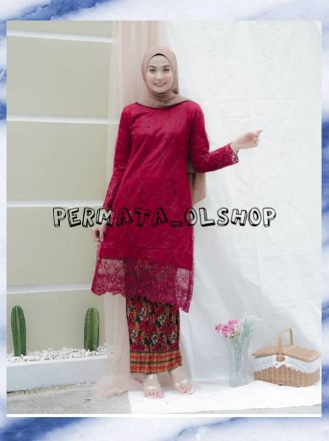 KEBAYA TUNIK TULLE SAHILA - KEBAYA WISUDA - KEBAYA PESTA