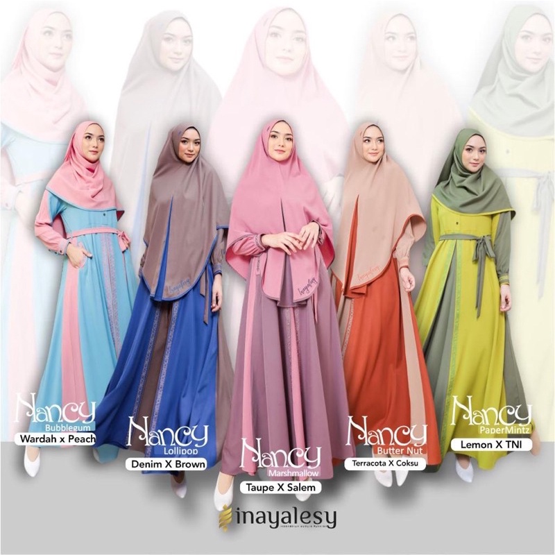NANCY SYAR’I by INAYA.(Ready MOM set khimar)