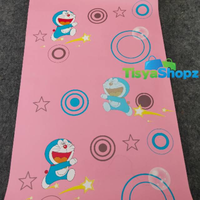 Wallpaper Kartun Doraemon Star Pink uk:45 cm x 9 meter