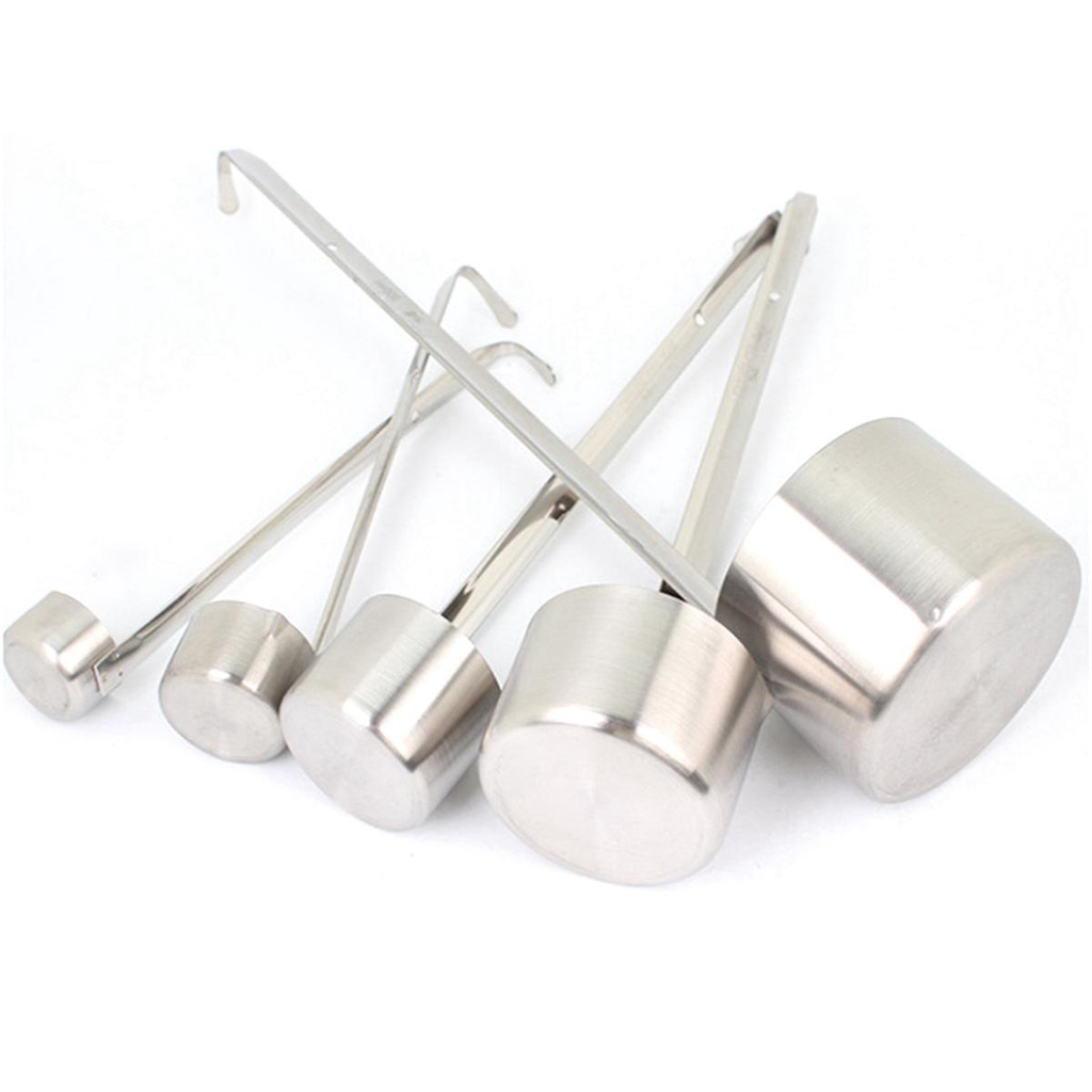 Nickolas1 Gayung Anggur Dapur Kopi Dengan Kait Gagang Panjang Stainless Steel Saus Bir Pouring Ladle