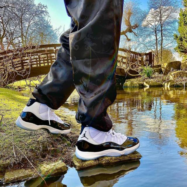 AIR JORDAN 11 RETRO CONCORD PERFECT KICKS SEPATU BASKET