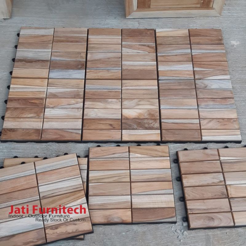 Lantai Kayu Jati // Flooring Jati // Decking Kayu Jati // New Motif Jati Furnitech