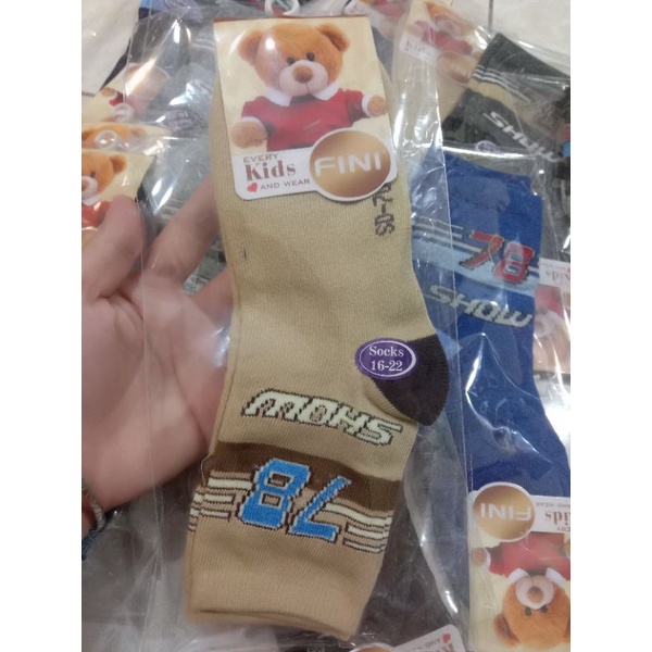 Kaos Kaki Anak Laki-laki Usia 8-12 Tahun Katun Spandex Tebal