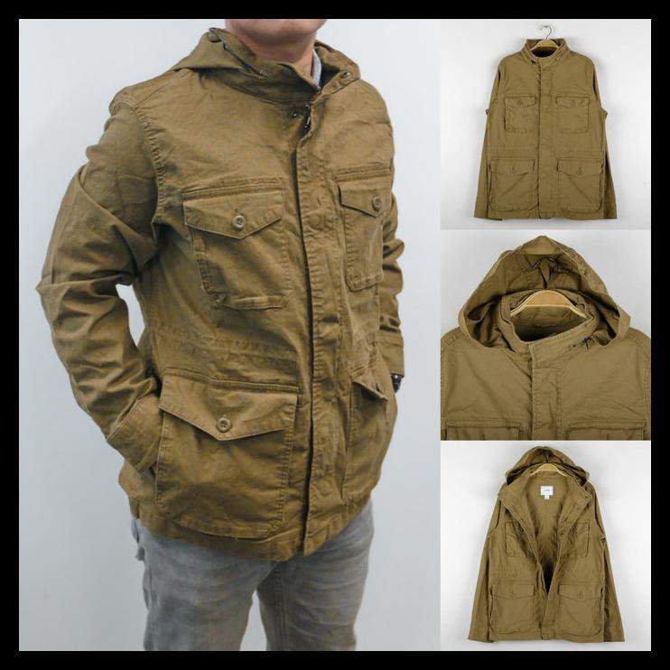 Ina Jaket Parka Old Navy Hidden Hood Original Jacket Brown BERKUALITAS Kode 1236