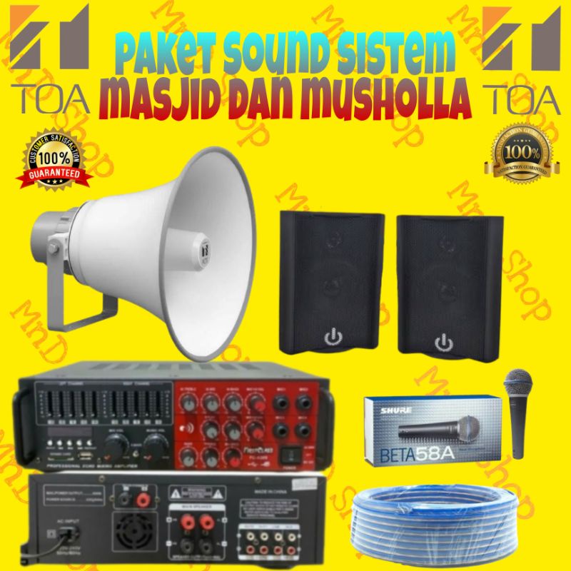 paket sound sistem toa masjid dan mushola