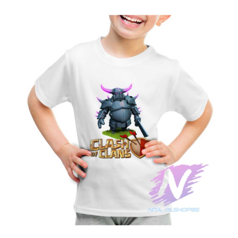 kaos anak coc baju kaos clas of clan