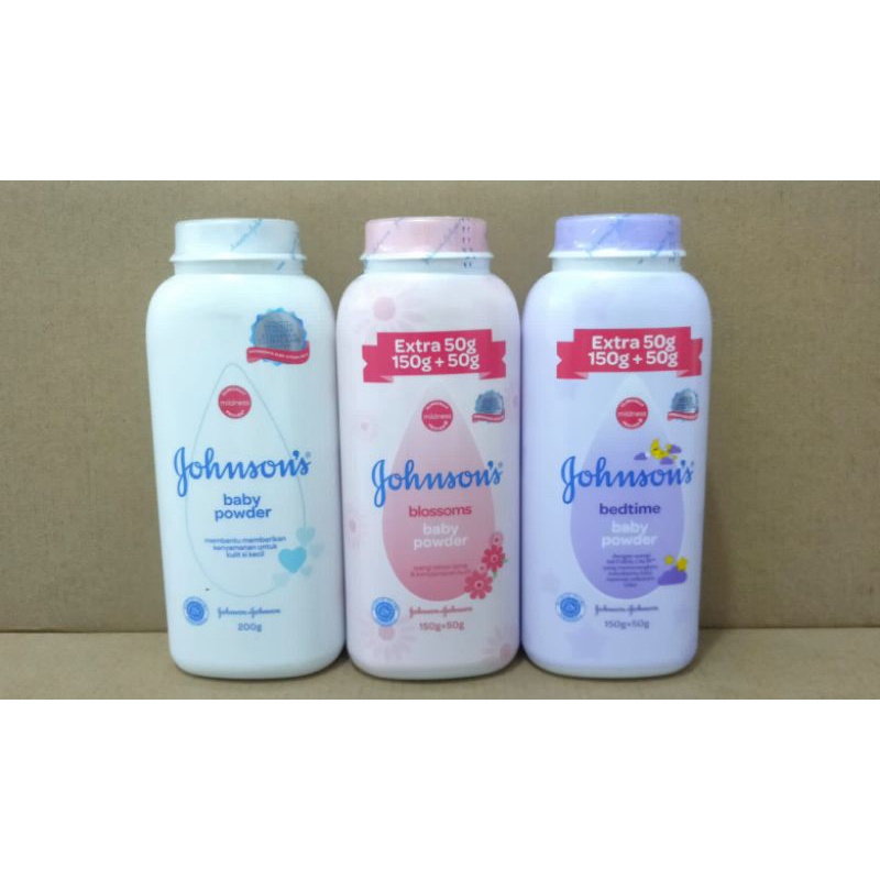 BEDAK BAYI TABUR JOHNSON JOHNSON'S 100GR 200GR 75GR EKSTRA 25GR 150GR EKSTRA 50GR ORIGINAL BLOSSOM BEDTIME