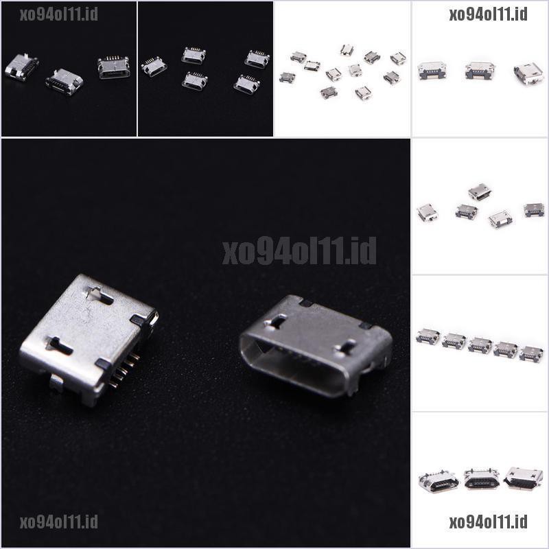 【XO@COD】10pcs Micro USB 5pin B type Female Connector For Connector 5 pin