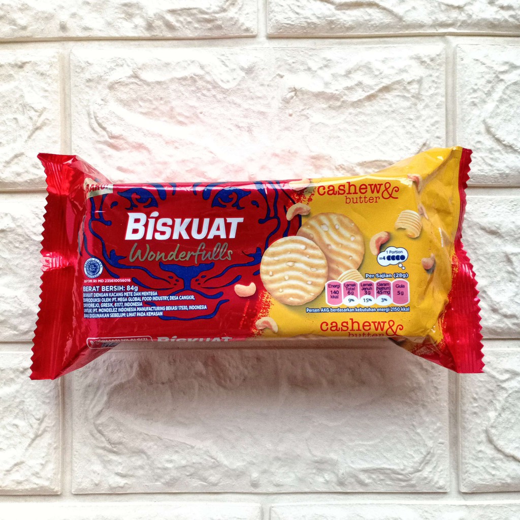 Biskuat Original Coklat 50gr Wonderfulls Cashew Butter 84gr Biskuit Biscuit Cemilan Snack Anak 50 84