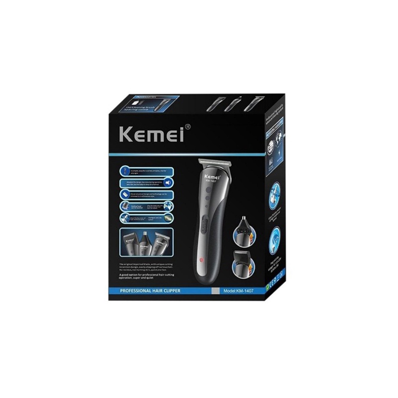 GROSIR Kemei KM-1407 Isi 60 Pcs Dus Karton Hair Clipper Shaver Cukur Rambut