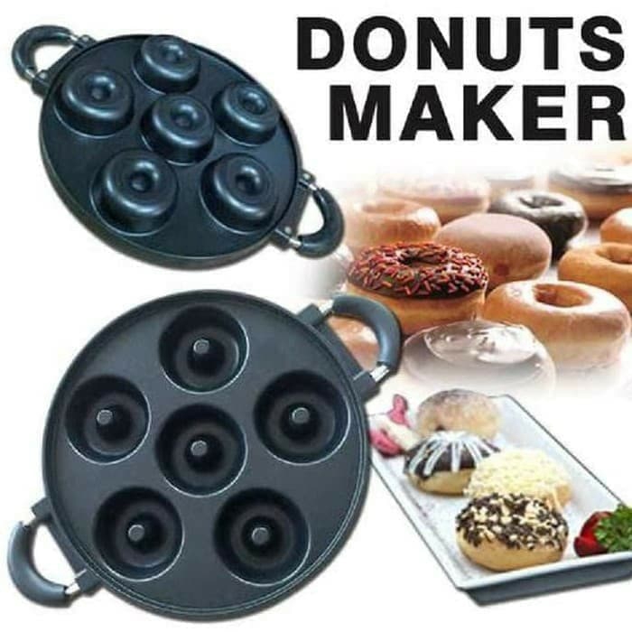 panci Loyang donat donut maker Q2 8504 - snack maker 6 lubang Q28504