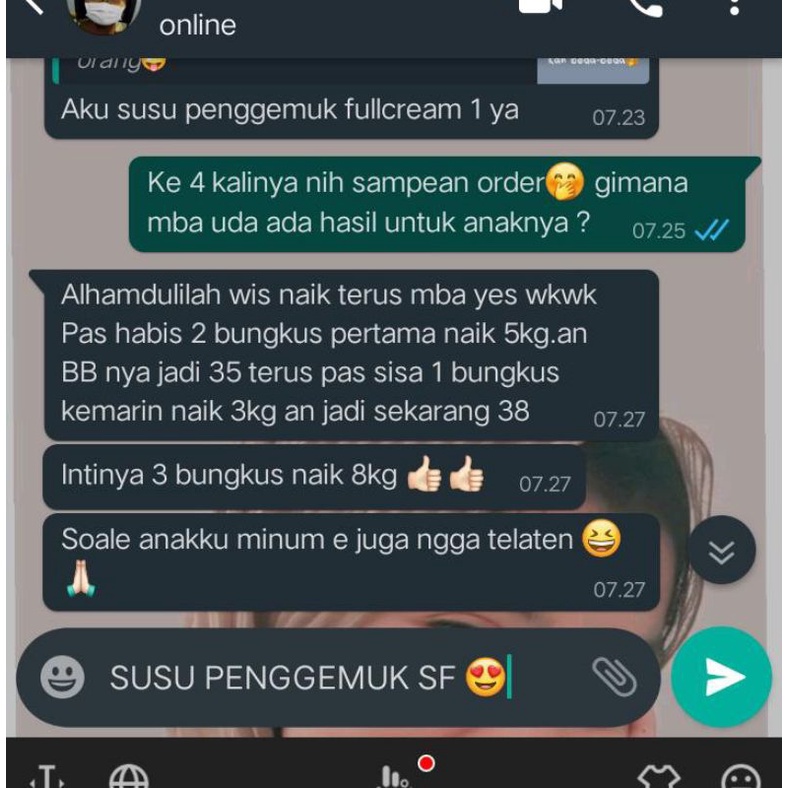 

SUSU SF PENGGEMUK