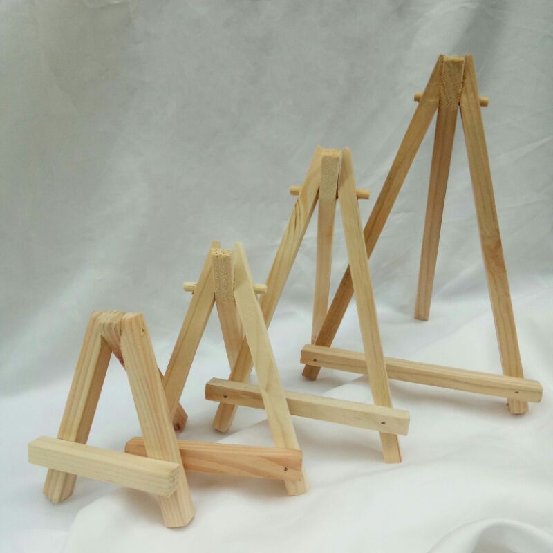 

Mini Canvas stand /Easel kayu tripod