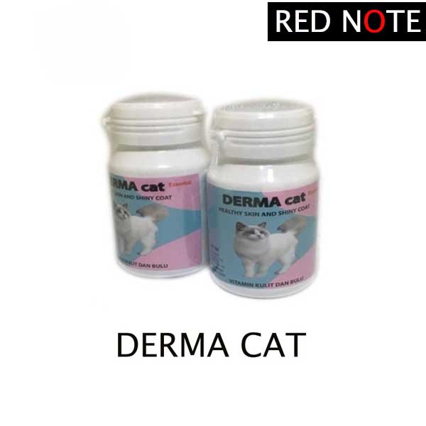 Obat DERMA CAT Vitamin Bulu &amp; Kulit Kucing, Anti Rontok