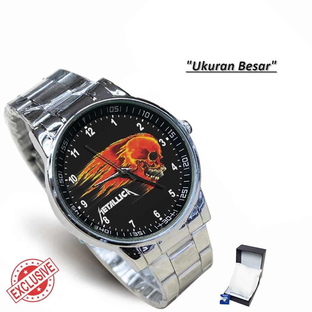 Jam Tangan Rantai Couple BAND OF METALLICA - 01 (Awesome)