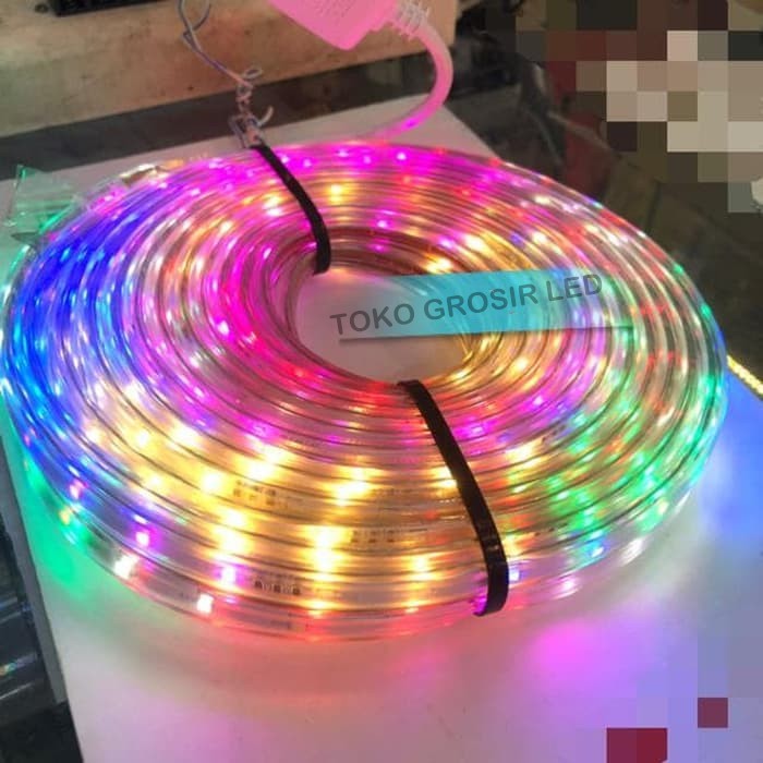 Jual Lampu Led Strip Selang 3528 2835 10m 220v 10m Rgb Shopee Indonesia 