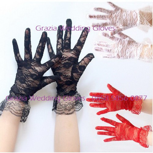 SR20 Sarung tangan pesta sarung tangan pengantin bridal gloves