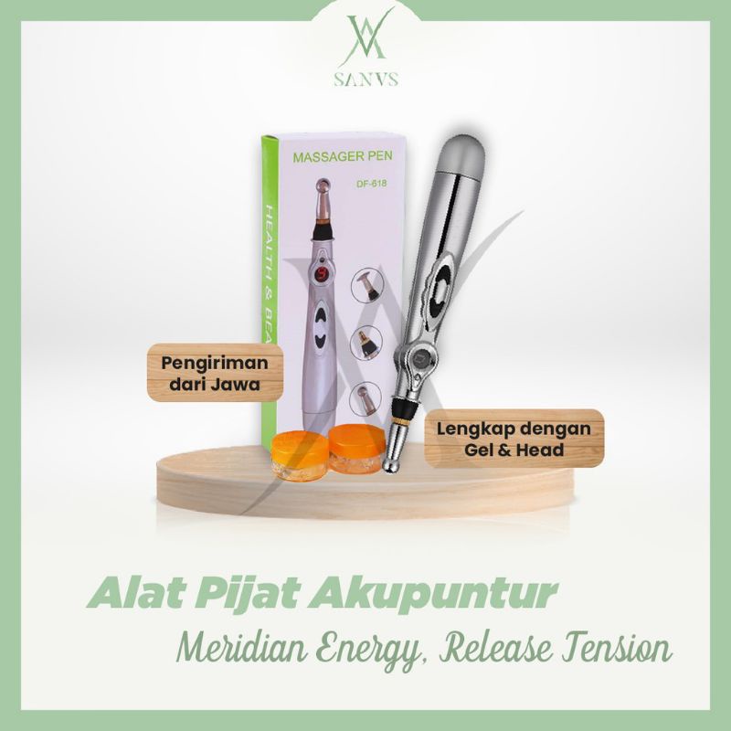 Pen AKUPUNTUR Elektrik Original LASER PENA TERAPI Syaraf PIJAT REFLEKSI ELEKTRIK MASSAGE TERAPI MAND