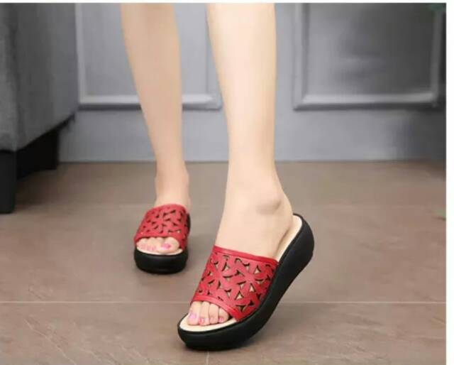 ABBUSHOES Adn 02-new Wedges sandal laser wanita-3
