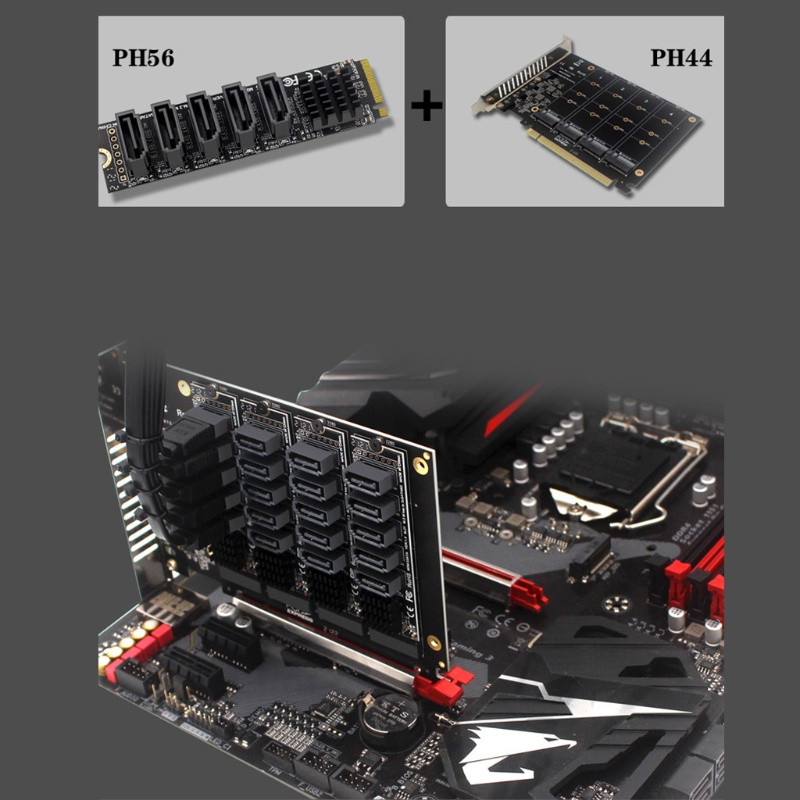 Btsg for M.2 (PCIe 3.0) to 3.0 6G SSD Adapter Dengan 5port Support 3.0 Devi