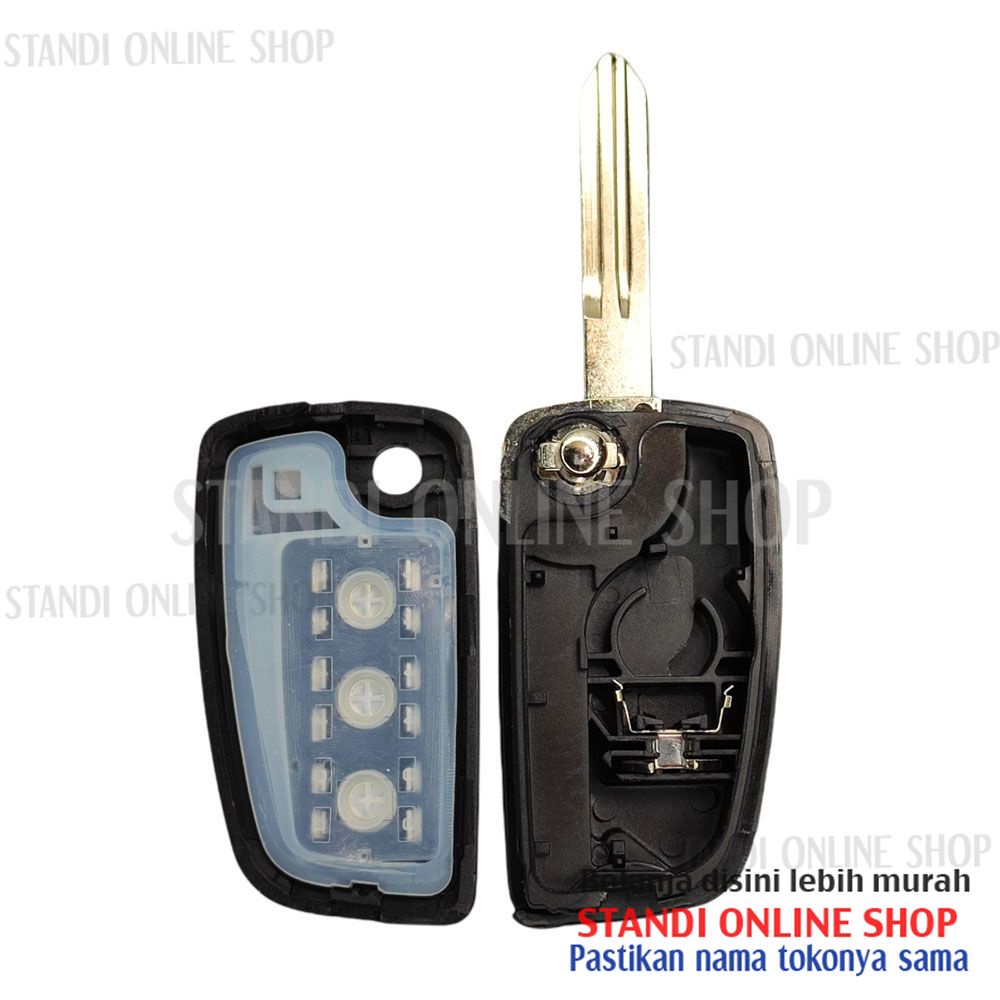 Casing Flipkey Kunci Lipat Key Shell Nissan Grand Livina Navara XTrail