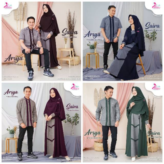 COUPLE ARSYA SAIRA ORIGINAL ALWAHIJAB