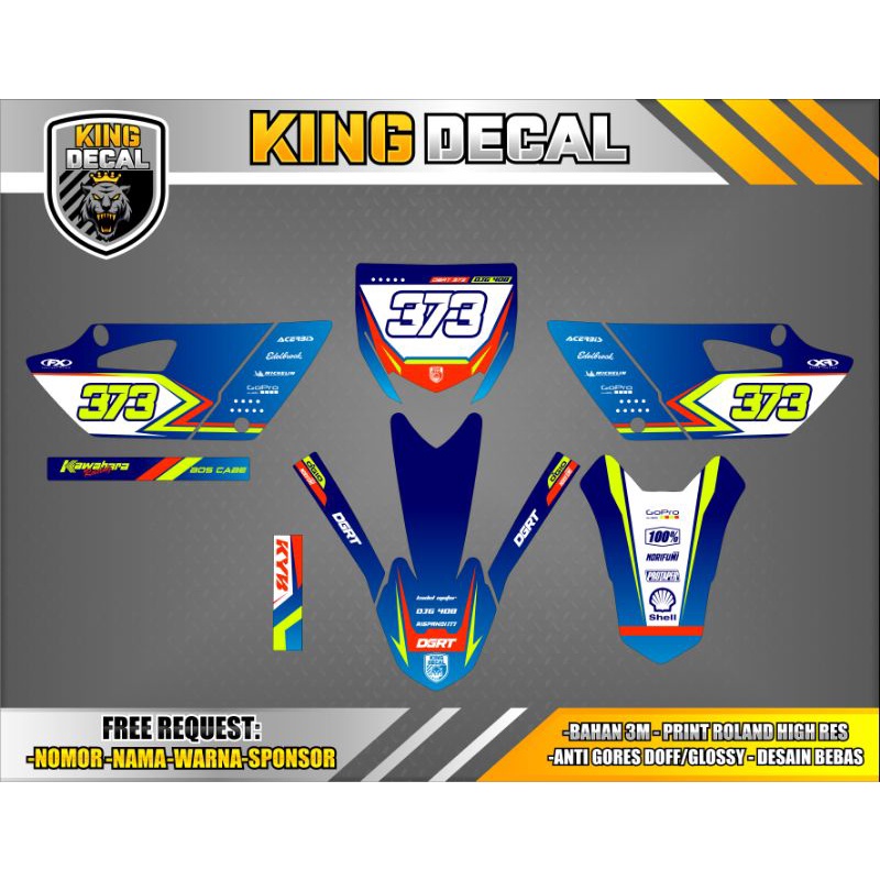 DECAL YZ 85  NEW / YZ OLD / KX 85 FREE CUSTOME STABILO