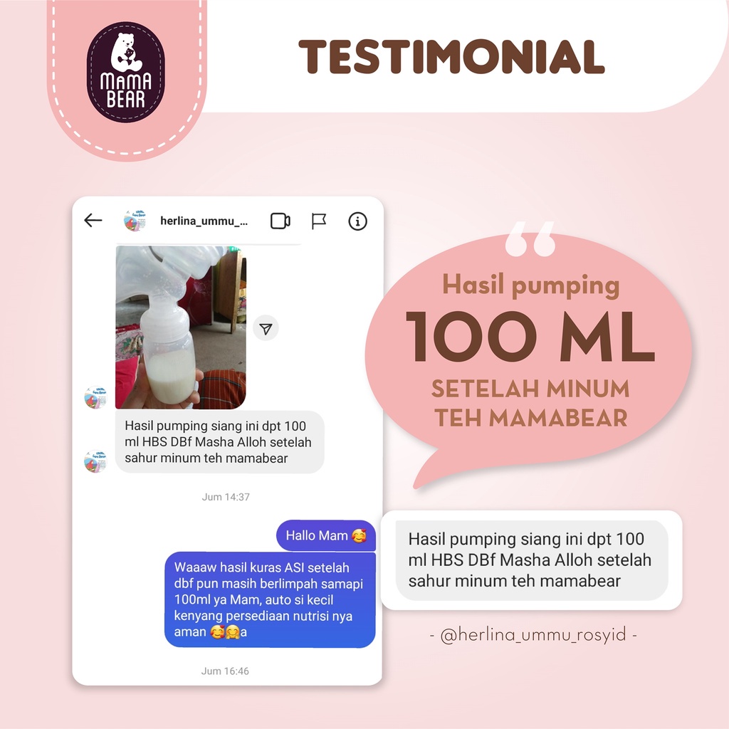 MamaBear Teh Pelancar ASI / ASI Booster Mama Bear