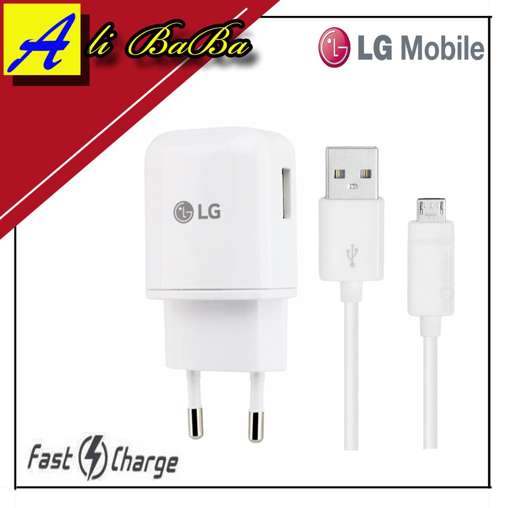 Charger Handphone LG Fast Charging LG G2 G2 Mini G3 G4 G4 Stylus Cas HP Casan LG Original