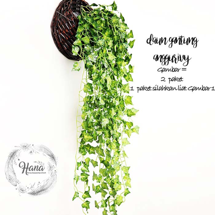 daun gantung anggur/daun plastik anggur/bunga plastik-2