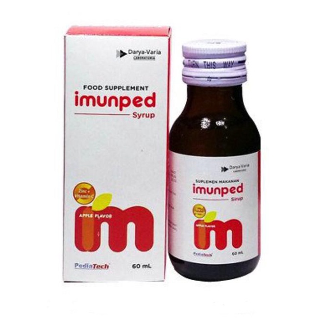 Imunped Sirup Syrup 60ml Vit C Zinc Imun Anak