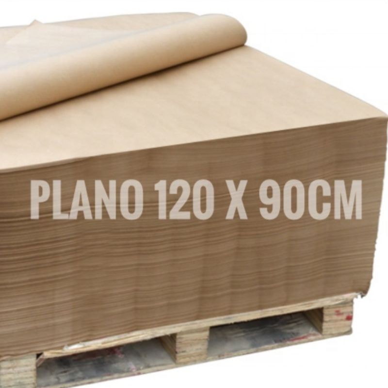 

5 Lembar Kertas Samson Kraft 125gsm Ukuran 120x90cm / Kertas Bahan Paperbag 125gsm