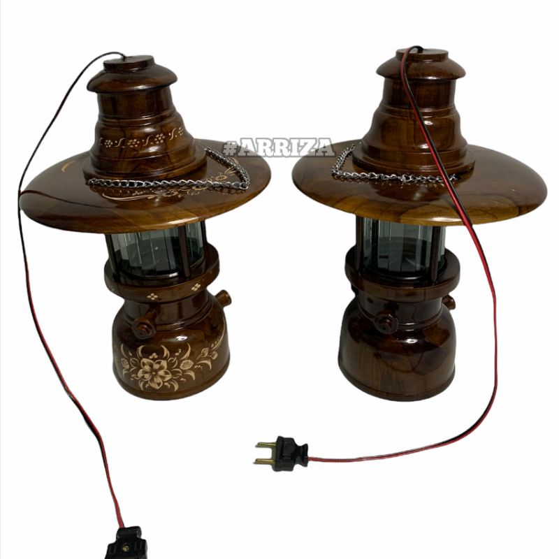 LAMPU PETROMAK LAMPU HIAS / LAMPU GANTUNG / LAMPU DUDUK DARI KAYU JATI